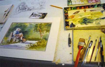 Watercolor Workshops by Augusto Argandona in Venice Florida