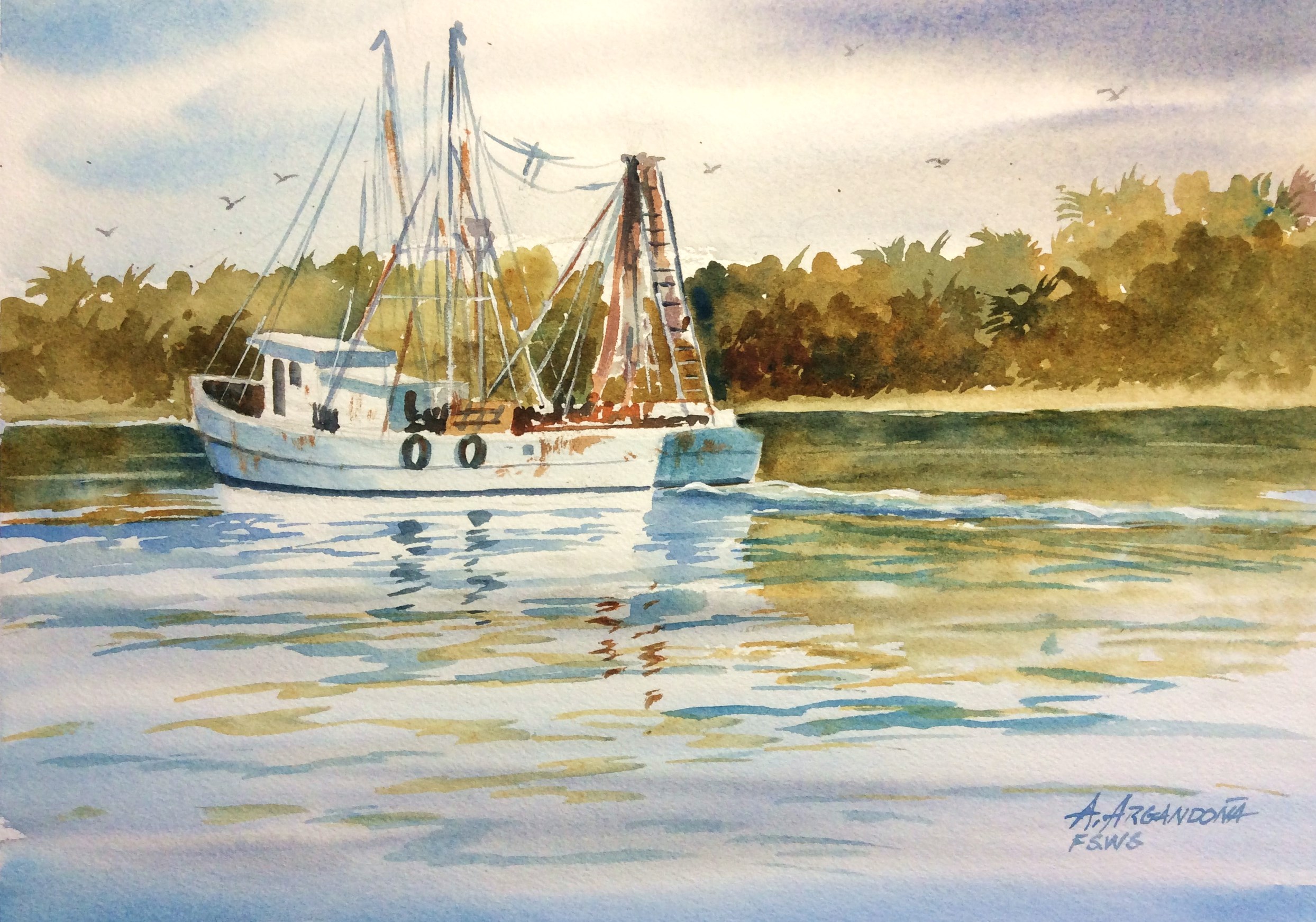 Original Watercolors by Augusto Argandona