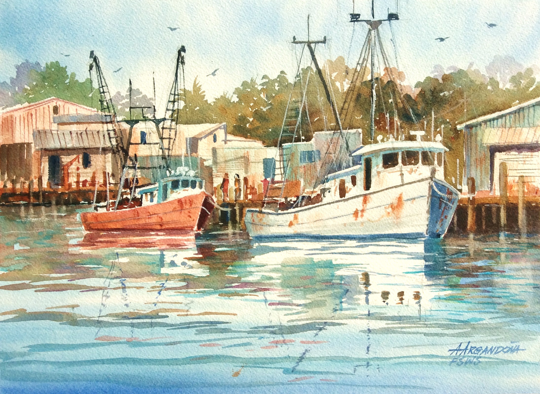 Original Watercolors by Augusto Argandona