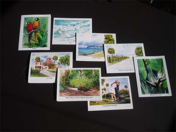 Cards, scenes of Florida by Augusto Argandona