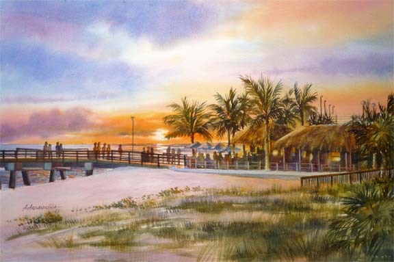 Watercolors of Florida in the Venice, Englewood and Gasparilla Island Areas