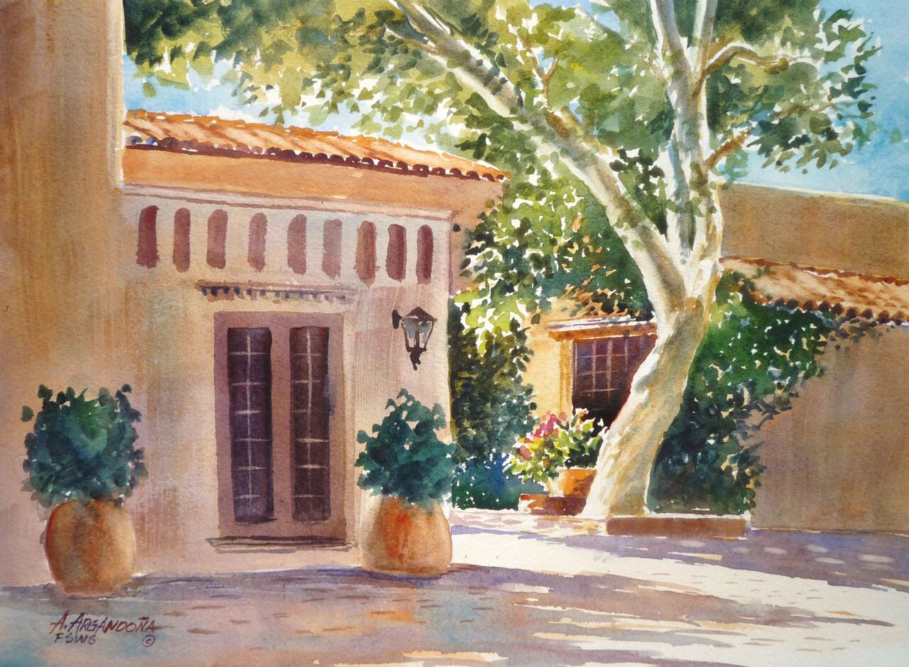 Watercolor Paintings of the Sedona Arizonia area, Watercolors by Augusto Argandoa