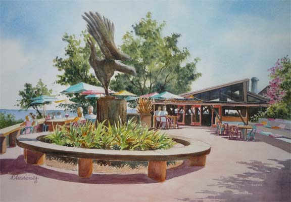 Monterey, Carmel and Big Sur Area Watercolors by Augusto Argandoa